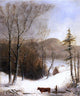 George Henry Durrie Winter Landscape With Log Cart Wall Decal