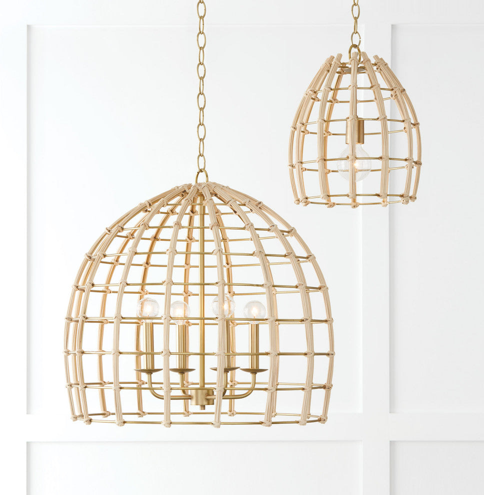 Capital Lighting 344111 Wren 12"W Pendant - Matte Brass