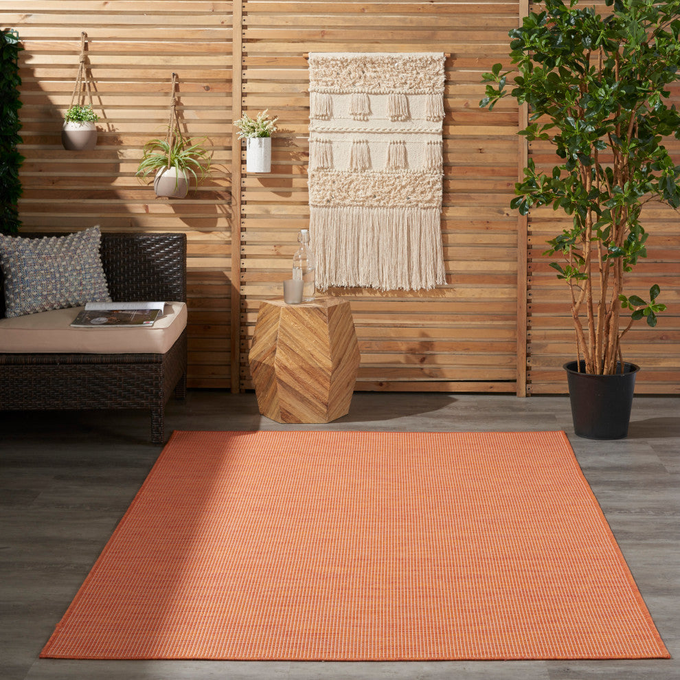 Nourison Positano Contemporary Area Rug, Terracotta, 3'x5'