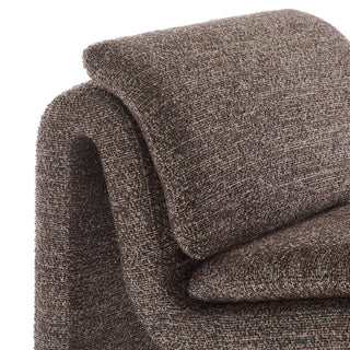 Dune Boucle Upholstered Armless Accent Chair, Antique
