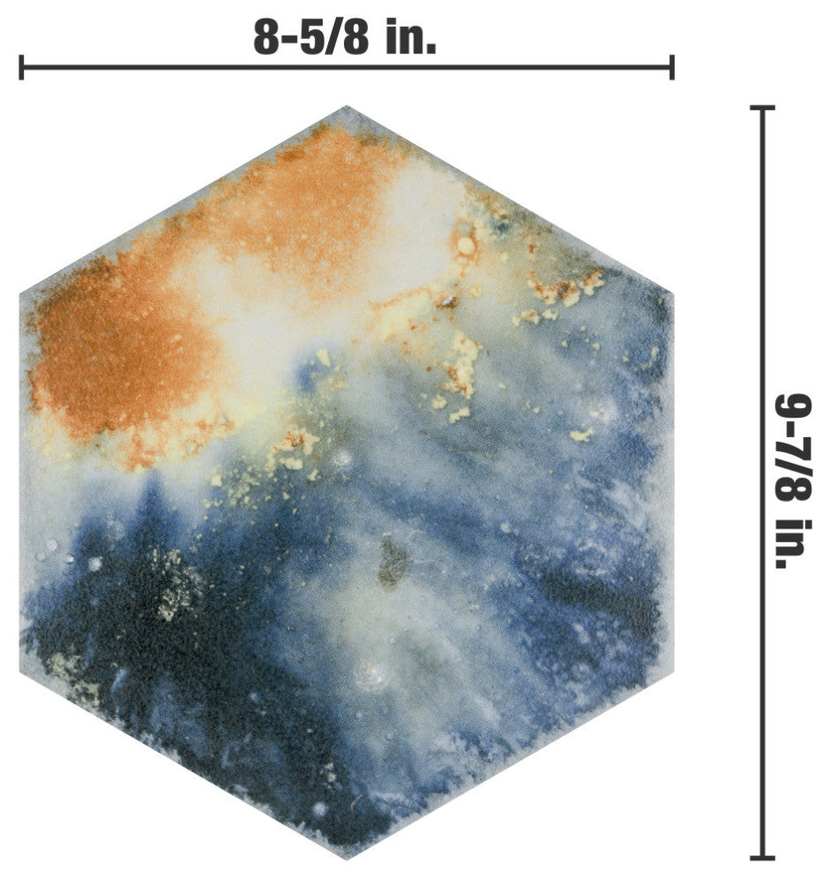 Dorne Hex Mix Porcelain Floor and Wall Tile