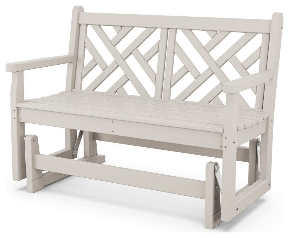Polywood Chippendale Glider, Sand