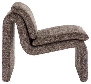 Dune Boucle Upholstered Armless Accent Chair, Antique