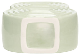 Ceramic 10" Stacked Circles Vase, Cucumber
