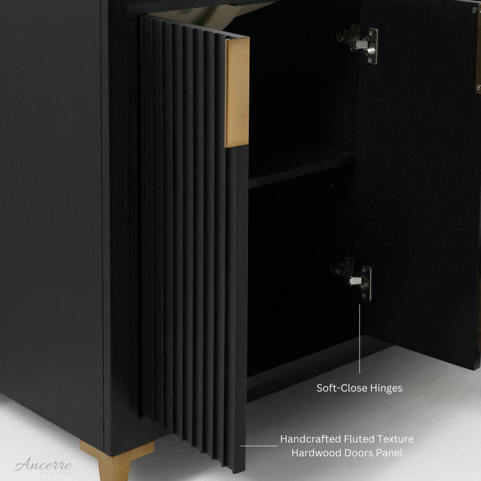 Turlington Bath Vanity Set, Black Oak, 36"