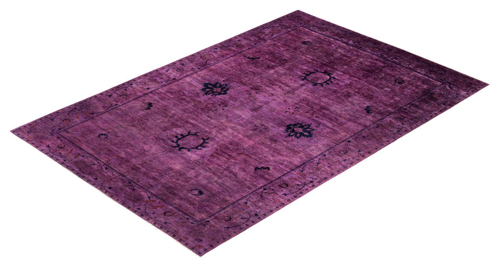 Vibrance, One-of-a-Kind Handmade Area Rug Purple, 17'4"x11'7"
