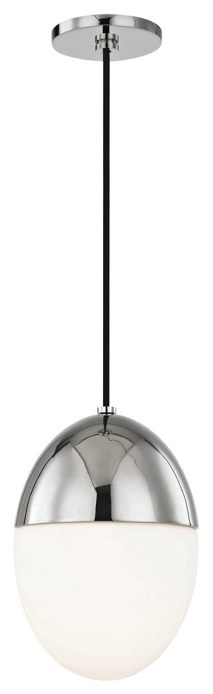 Orion 1-Light Pendant, Polished Nickel Finish, Small