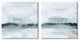 Rainy Day Abstract Field Landscape Busy Grey Green,24 x 24