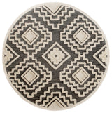 Contemporary Tufted Scandinavian Round Rug, 4' Round