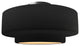 Radiance Large Tier Semi-Flush, Matte Black Frame, Brushed Nickel Metal, LED