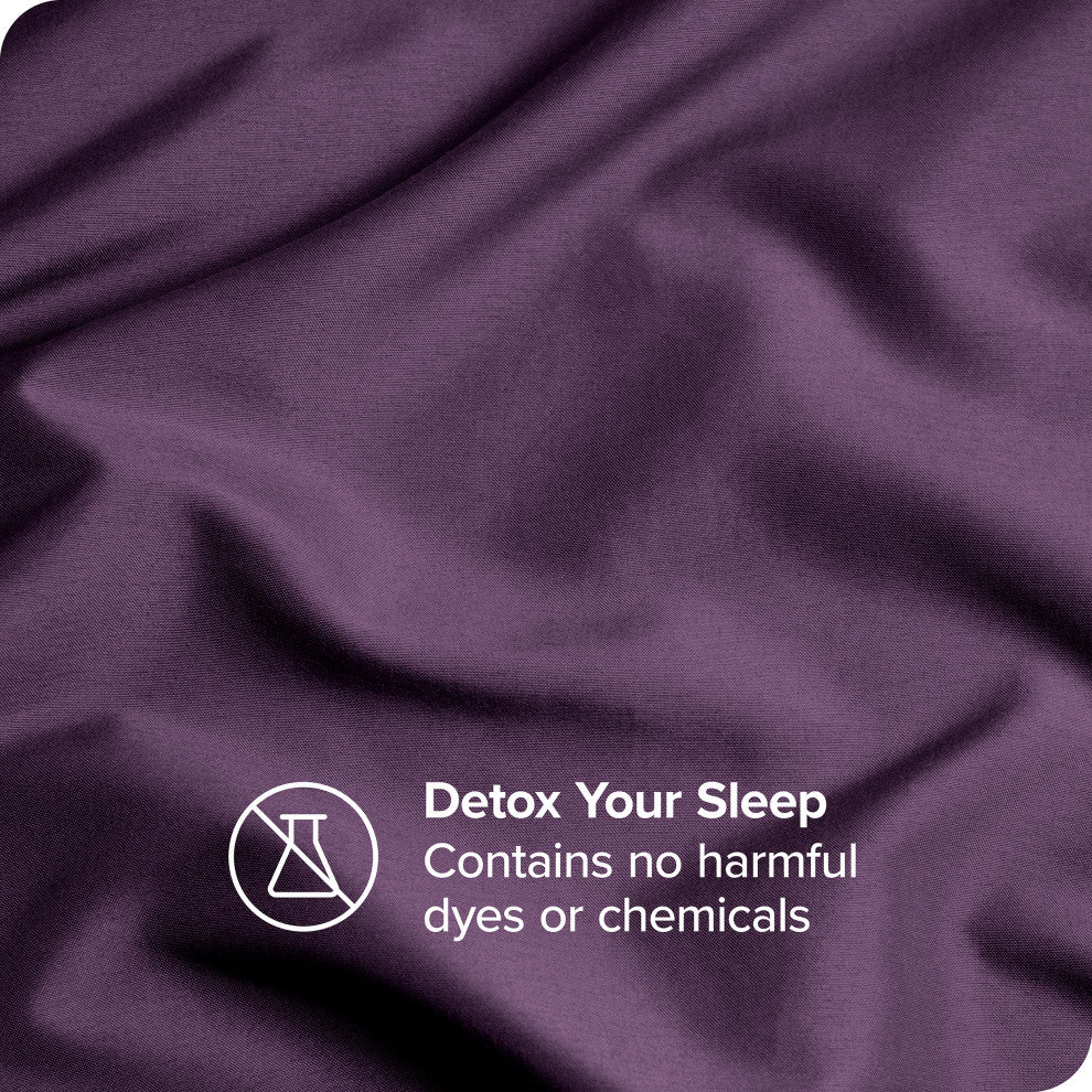 Bare Home Microfiber Pillowcases - Set of 2, Plum, King