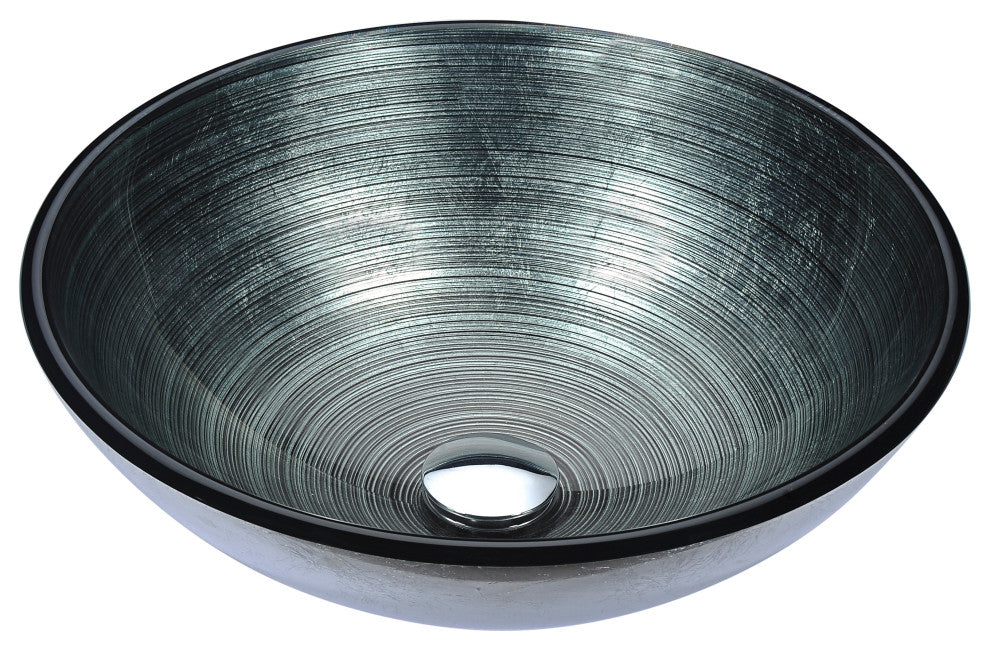 ANZZI Gardena Series Deco-Glass Bathroom Vessel Sink
