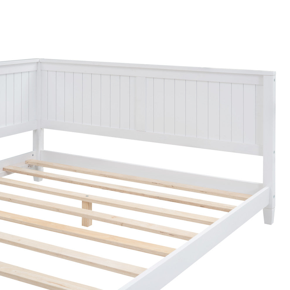 Gewnee Full Size Wood Daybed/Sofa Bed, White