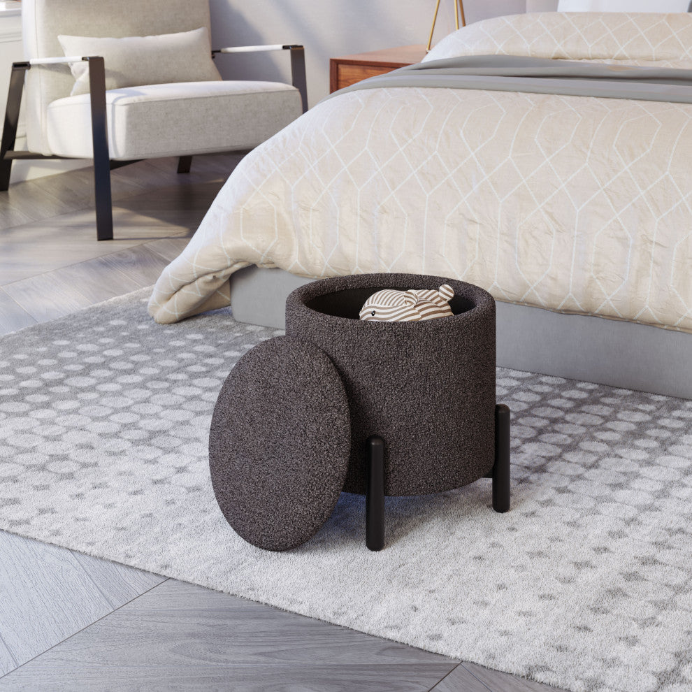 Calistoga Ottoman Dark Gray