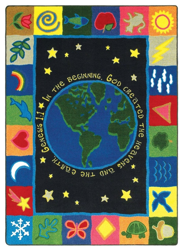 Kid Essentials Rug, In the Beginning, 3'10"x5'4"