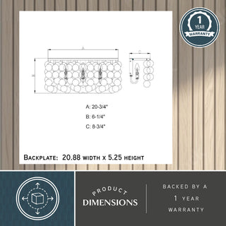 Elsa Capiz Shell 3-Light Vanity Satin Nickel