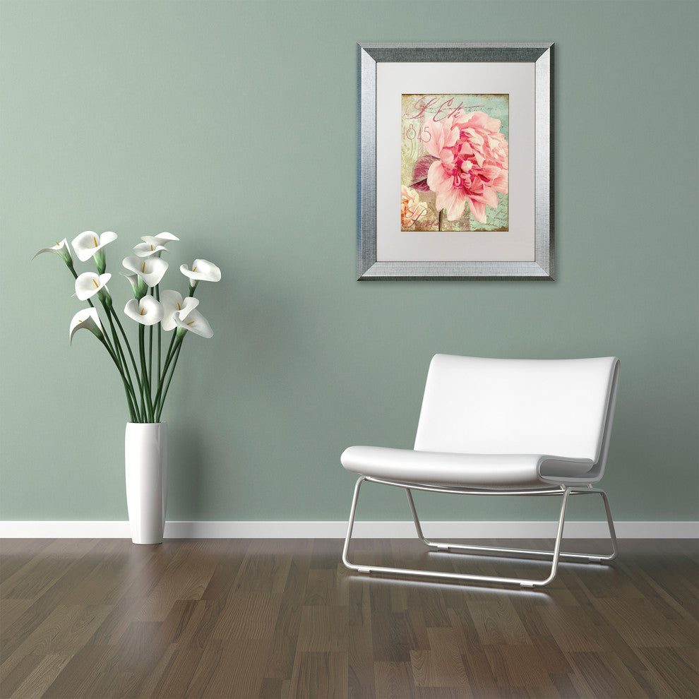Color Bakery 'Saisons III' Matted Framed Art, Silver Frame, White Mat, 16x20