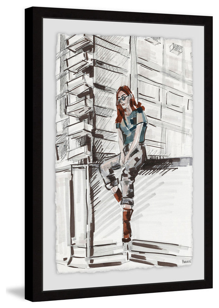 "Casual Chill" Framed Painting Print, 20"x30"