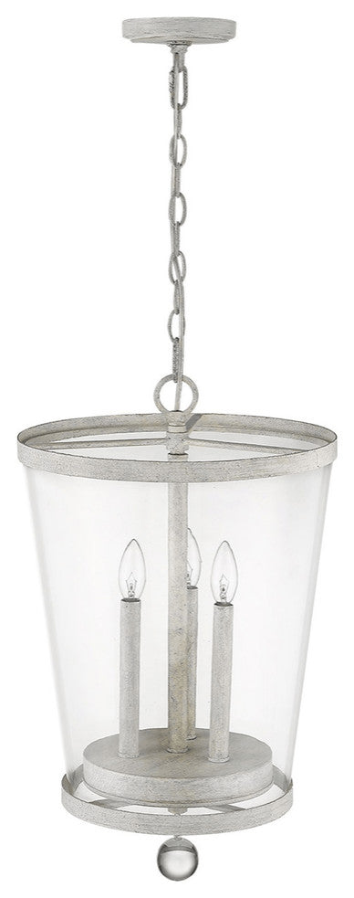 Callie 3-Light Country White Foyer Pendant