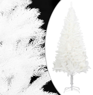 vidaXL Artificial Pre-lit Christmas Tree with Ball Set Xmas Decoration White