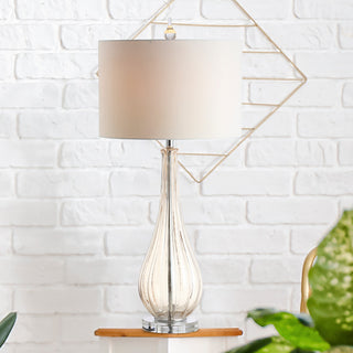Dew Drop 32.75" Glass, Crystal LED Table Lamp, Champagne