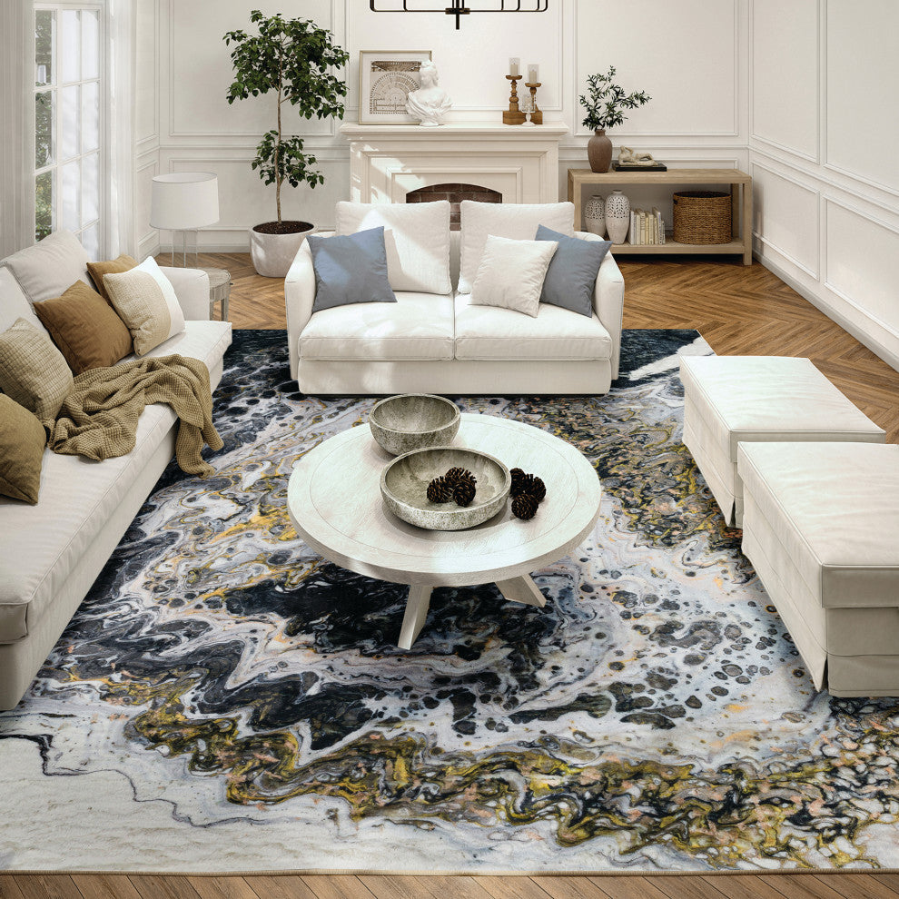 Kikiamo KK13 Graphite 3' x 5' Rug