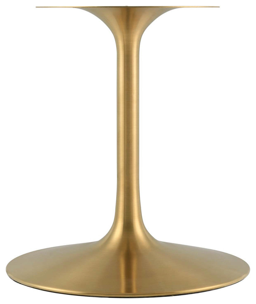 Gold White Lippa 60" Rectangle Wood Dining Table