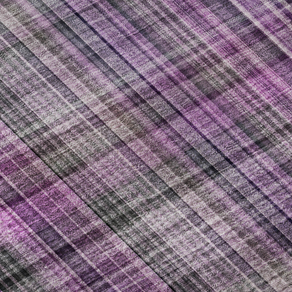 Premium Machine Washable Mayfield AMF541 Purple 10' x 14' Rug