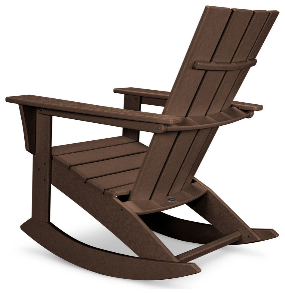 Polywood Quattro Adirondack Rocker, Mahogany