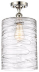 Innovations 516-1C-PN-G1113-L-LED 1-Light Semi-Flush Mount, Polished Nickel