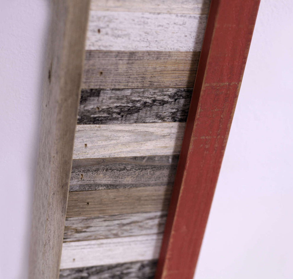 Summerland Barnwood Mirror 26"x35", White