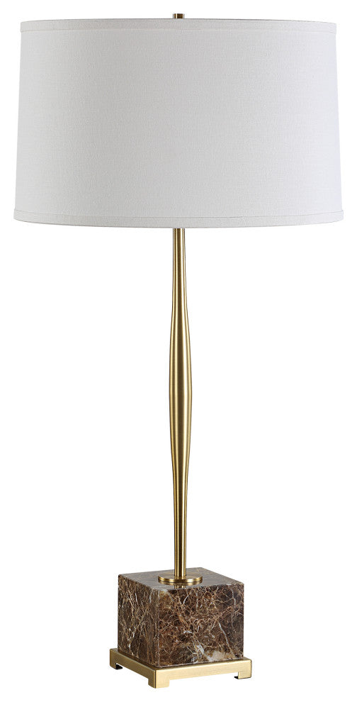 Uttermost Booker Thin Brass Table Lamp