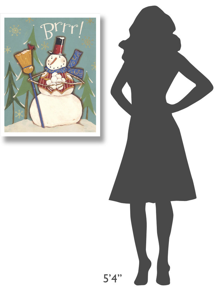 "Snowmen Season II" Digital Paper Print by Anne Tavoletti, 24"x30"