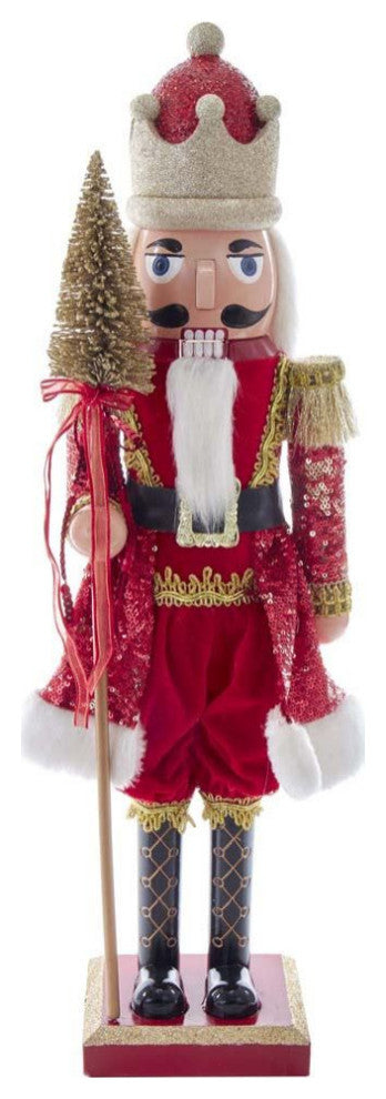 Kurt Adler 24" Plastic Red and Gold King Nutcracker