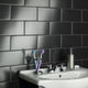 Piscina Brick Nero Brillo Porcelain Floor and Wall Tile