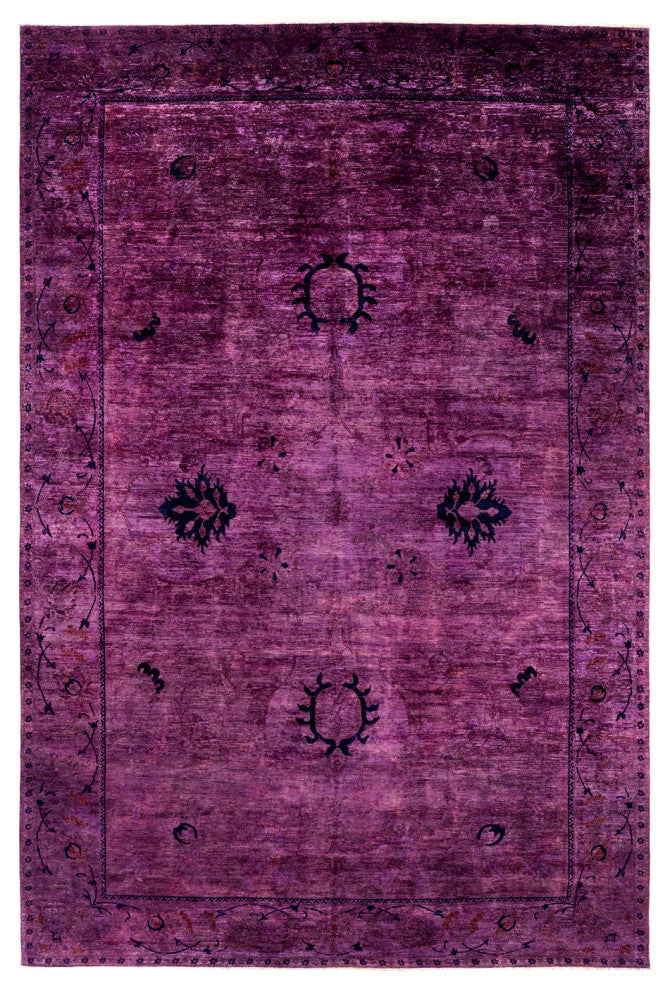 Vibrance, One-of-a-Kind Handmade Area Rug Purple, 17'4"x11'7"