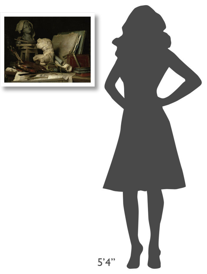 "The Attributes of the Arts" Paper Print by Anne Vallayer-Coster, 24"x19"