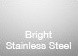 Crescent Piston Stool, Bright Stainless Steel Base, Black Leather, Top Grain