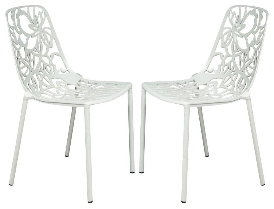 LeisureMod Modern Devon Aluminum Chair, Set of 2 DC23W2