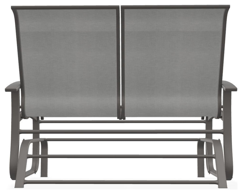 Belle Isle Sling 2-Seat Glider, Alloy/Warm Gray