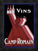 "Vins Camp Romain" Framed Canvas Giclee by C. Gadoud, 14"x18"