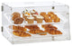 VEVOR 2-Tier Acrylic Bakery Display Case Countertop Donut Pastry Case Rear Door
