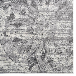 MACHINE MADE HEATSET POLYPROPYLENE AREA RUGS -Silver Ivory,Contemporary Design, [Runner] 3'2''x10'