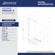 DreamLine Mirage-X 56 - 60"x58" Sliding Tub Door, SHDR-1960580R-01