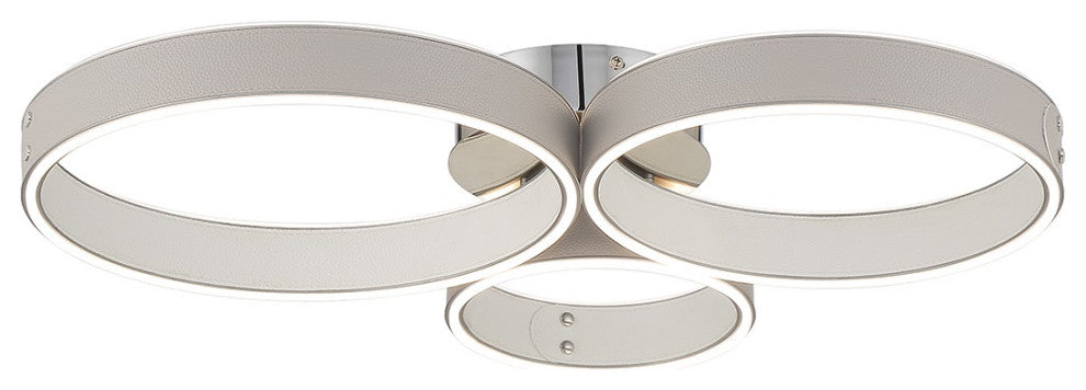 Verdura 1-Light Flushmount, Grey+ White