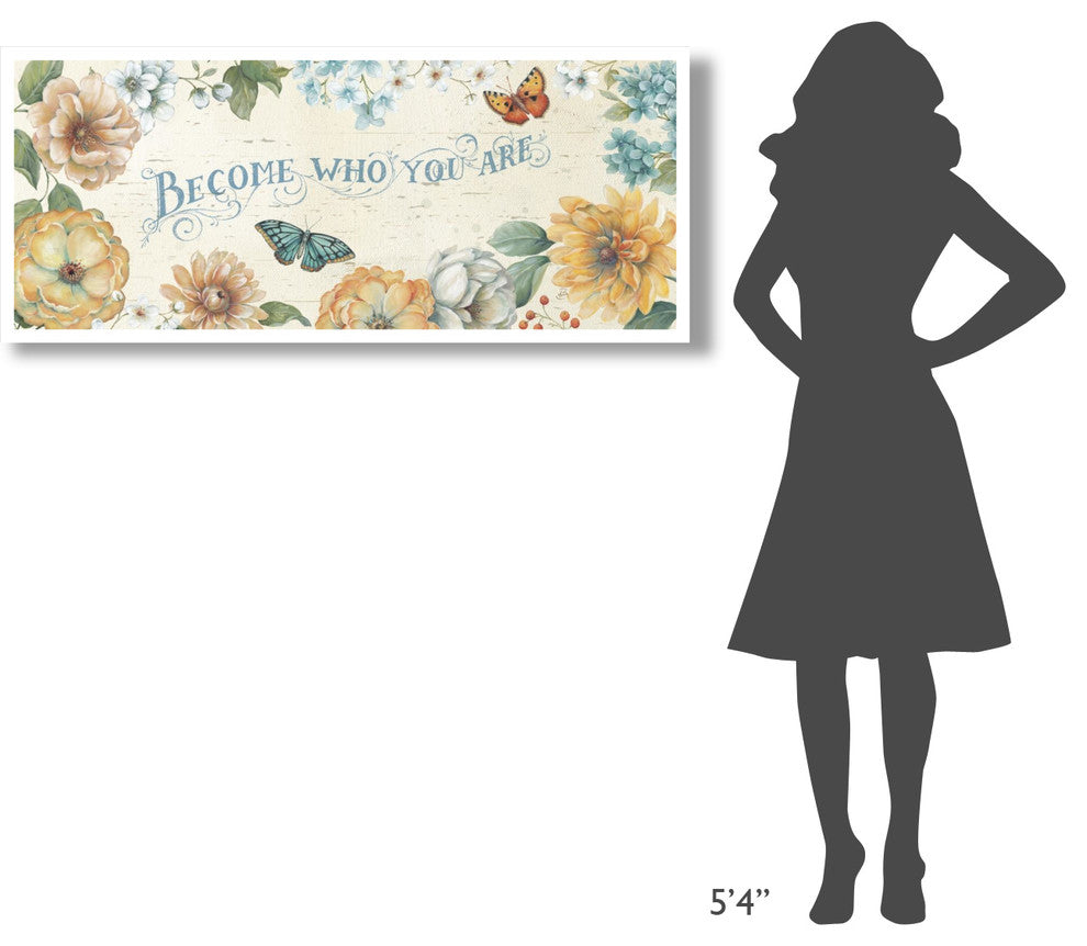 "Butterfly Bloom V" Digital Paper Print by Daphne Brissonnet, 52"x22"