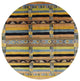 Ahgly Company Indoor Round Mid-Century Modern Area Rugs, 4' Round