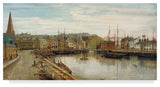 William Of Maryport Mitchell 'The Old Harbour, Maryport, 1896' Canvas Art