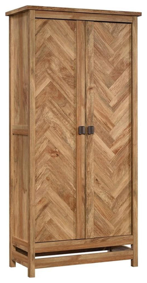Pemberly Row Mid-Century Storage Cabinet in Sindoori Mango