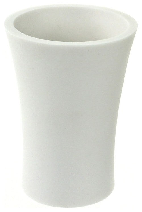 Round Toothbrush Holder Made From Thermoplastic Resins, White